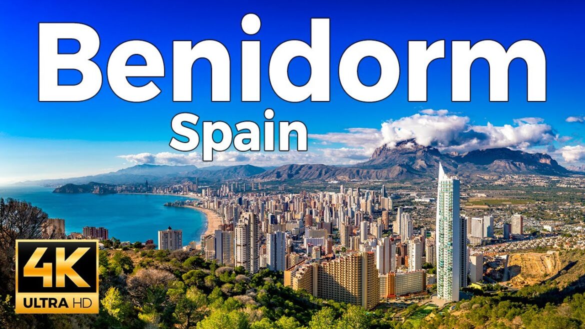 Benidorm, Spain Walking Tour (4k Ultra HD 60 fps) - With Captions