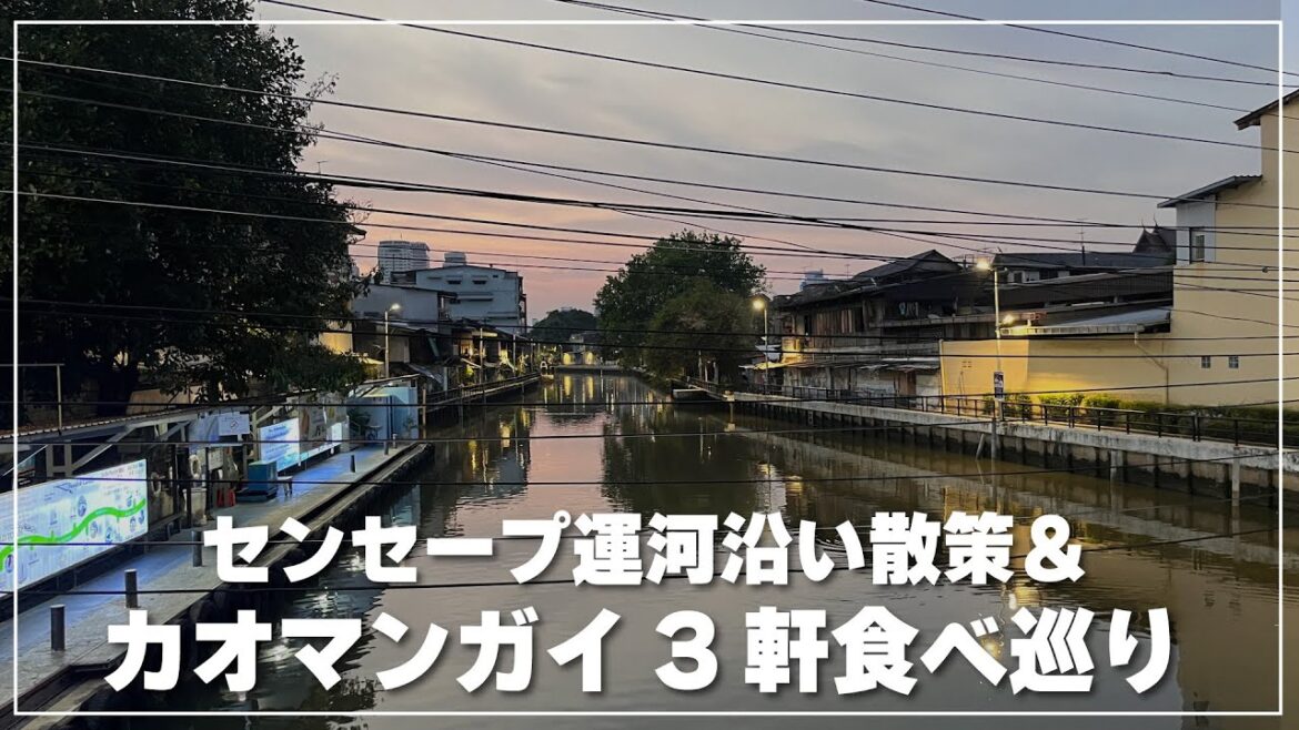 【バンコク】センセープ運河沿いをぶらぶら歩いてカオマンガイ3軒食べ巡り｜カオマンガイメンシー＆クワンヘン＆ゴーアン カオマンガイ プラトゥーナム