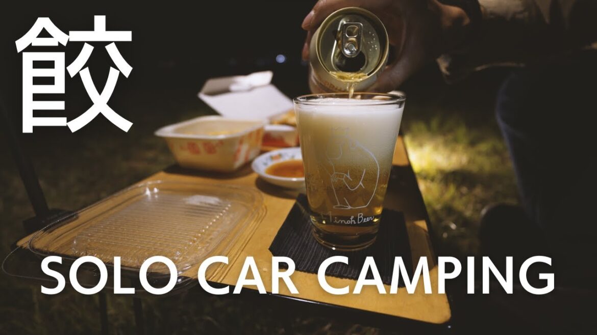 [Car camping] I enjoyed the most famous Chinese food in Japan alone [solo van life] [ASMR] [Kangoo]