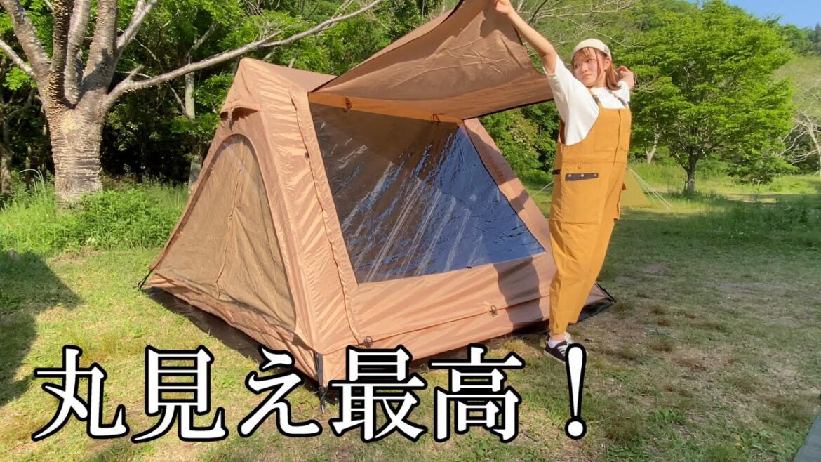【韓国人気No.1】前代未聞の開放感テント‼春夏秋冬楽しい透明窓付き【キャンプ場で褒められた‼】