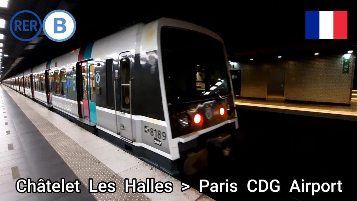 Travel by RER B from Châtelet-Les-Halles to Paris CDG Airport terminal2 Travel by RER B from Châtelet-Les-Halles to Paris CDG Airport terminal2