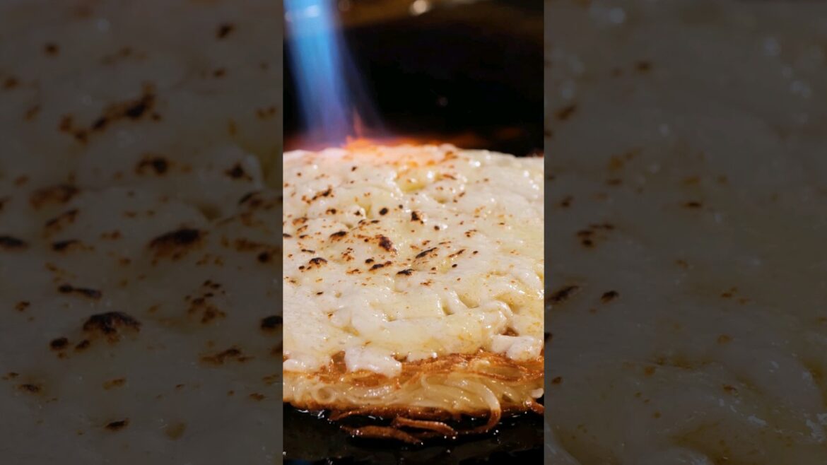 치즈 감자전 Cheese Potato Pancake - Korean street food