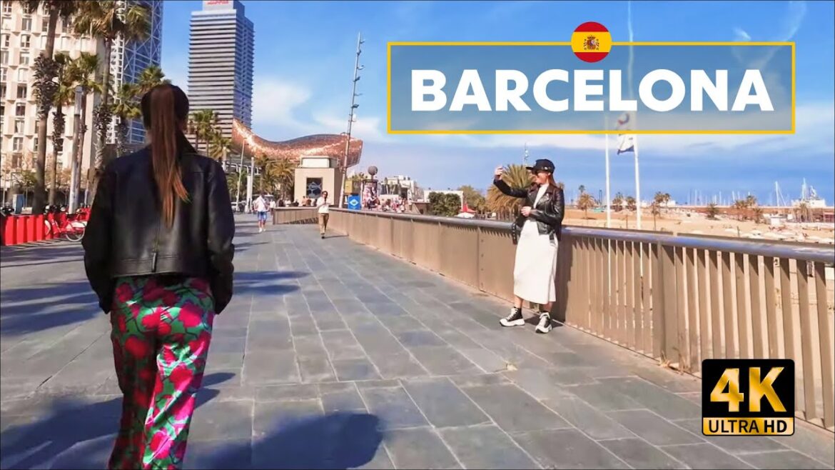4K Walking Tour in Barcelona 2023, Spain 🇪🇸