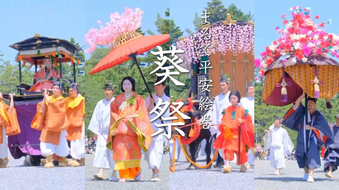 【京都三大祭】葵祭「路頭の儀」京都御所を出発する行列（解説付き）：The Aoi Matsuri Festival/京都観光（Kyoto,Japan)