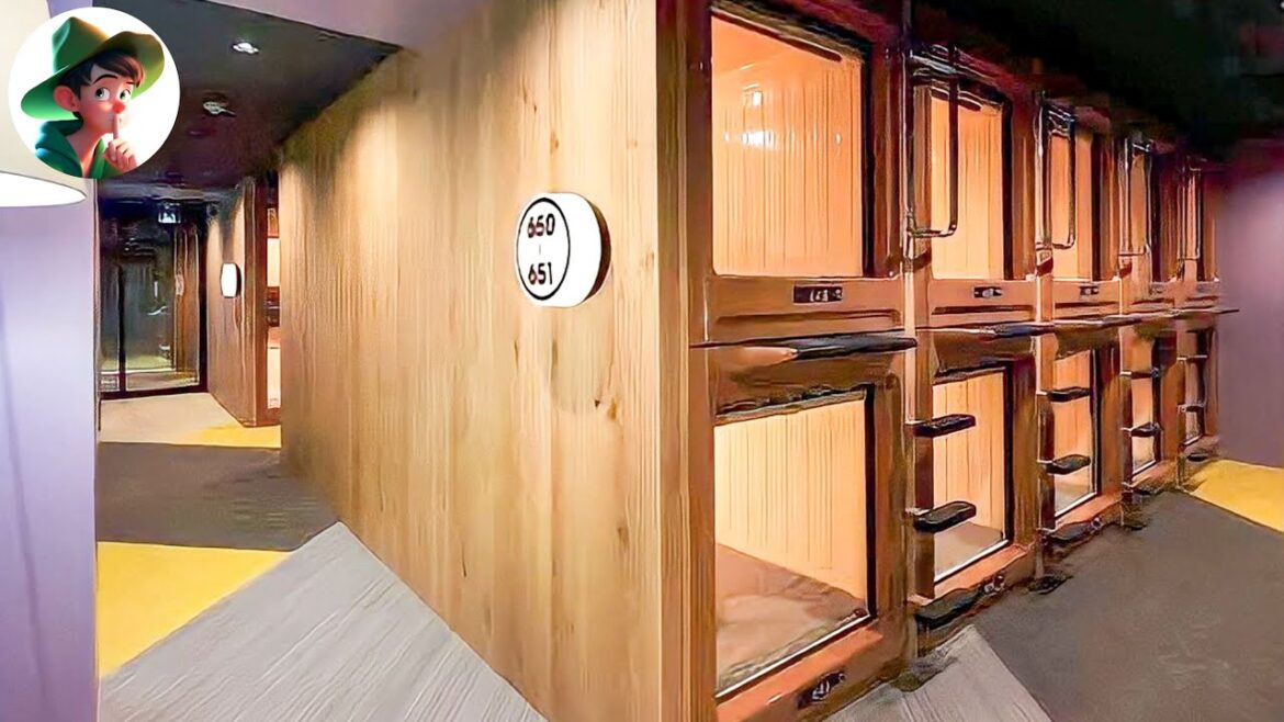 Japan's Stylish Capsule Hotel Experience... Enjoy the Late Night Secretly...