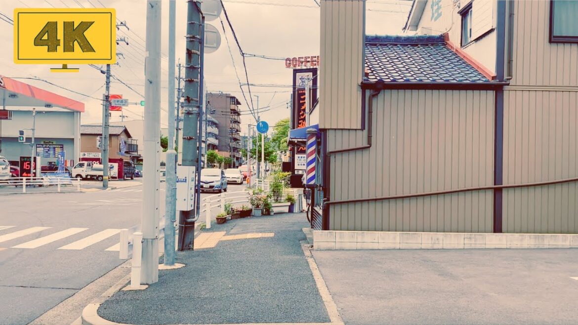 4K Japan Walking Tour Around a Nagoya Concrete Jungle