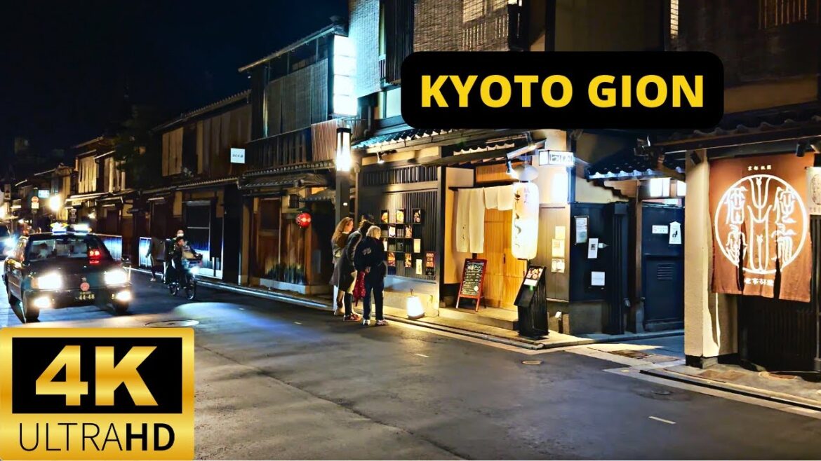 KYOTO, JAPAN 🇯🇵 [4K] GION Geisha District — Night-time Walking Tour