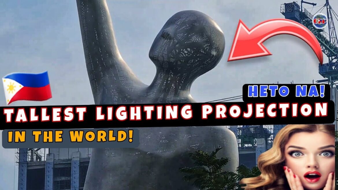 Pinaka Mataas na Lighting Projection Art Installation sa Mundo Masisilayan na ng Publiko!