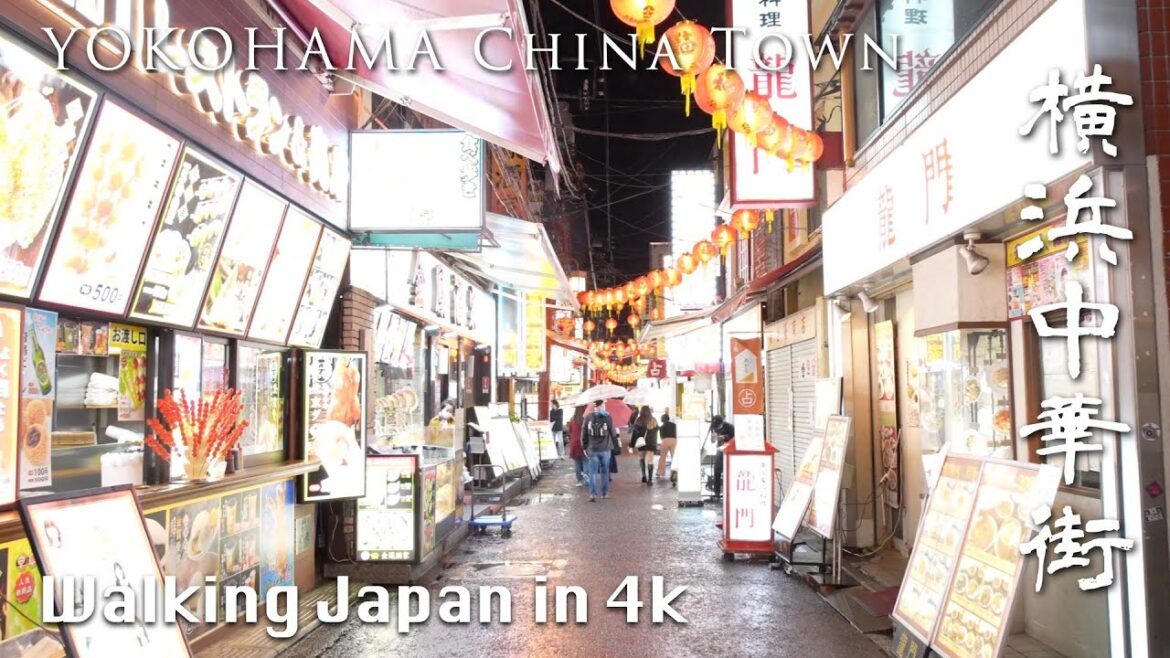 【4K Japan Walking】異世界すぎる！夜の横浜中華街の路地裏を散歩。【横浜中華街〜山下公園〜大さん橋〜横浜の夜景】