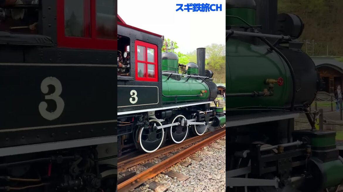 [旧手宮線]北海道で一番古い動態保存【蒸気機関車　アイアンホース号】2023年5月撮影