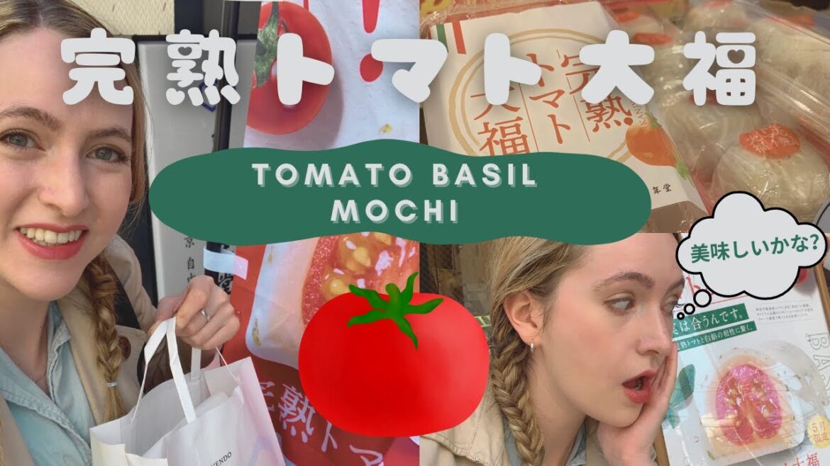 I Tried Tomato Basil Mochi in Japan 🍅🍃
