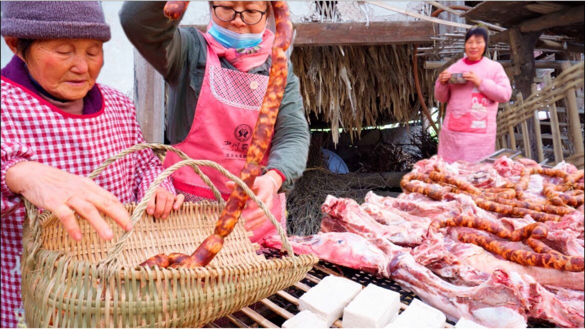 Biggest Event in Rural China: 3000-year-old Tradition of Making Cured Meat