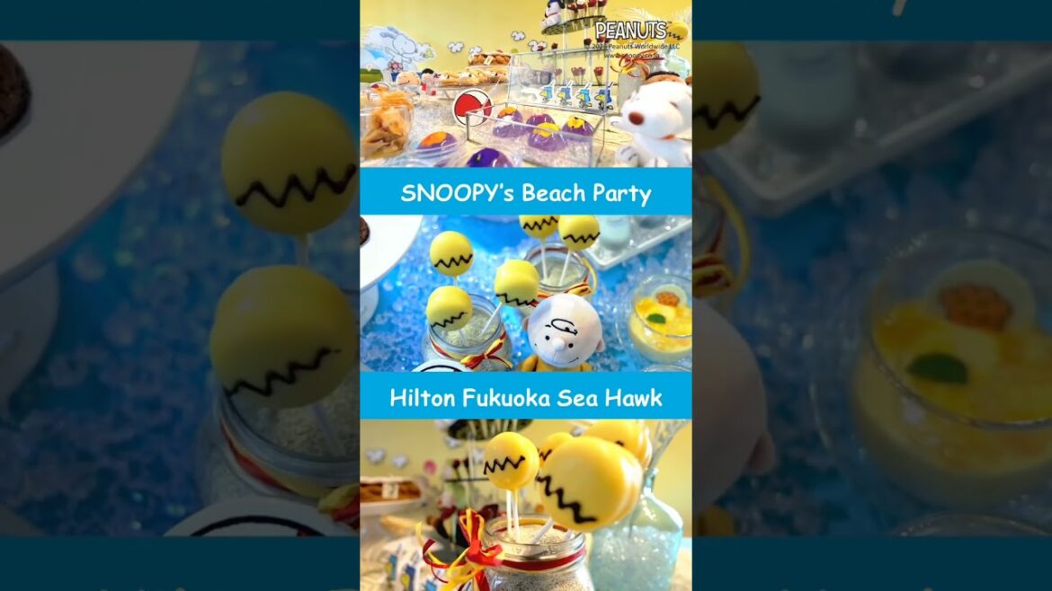 SNOOPY's Beach Party 🧁 #shorts #snoopy #afternoontea