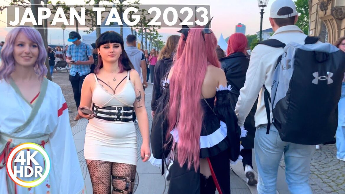 Japan Day / Japan Tag 2023 in Düsseldorf Germany, Evening Walking Tour in 4K-HDR Japan Day / Japan Tag 2023 in Düsseldorf Germany, Evening Walking Tour in 4K-HDR