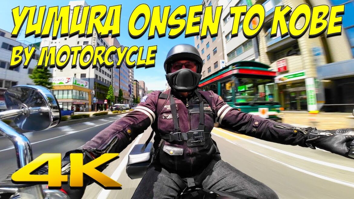 4K JAPAN | YUMURA ONSEN to KOBE by MOTORCYCLE・KAWASAKI VN2000・HYPERLAPSE AUTO (UNCUT)