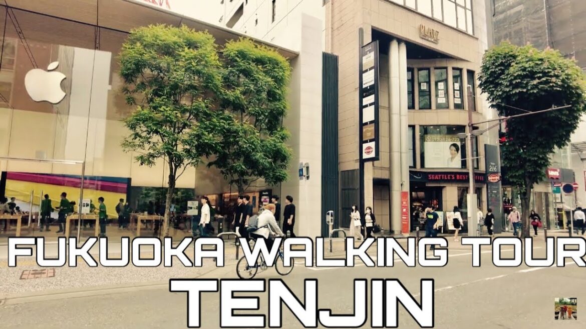 【🇯🇵4K】福岡県は天神の天神西通りを歩く ~ Tenjin in Hakata ~ Appke福岡前