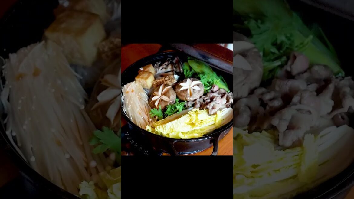 중독성 강한 이상적인 스키야키ㅣJapanese style Sukiyaki - Japanese food #shorts