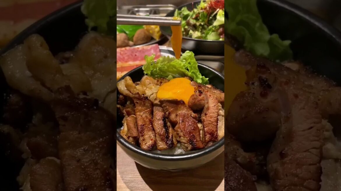 Kobe Yakiniku Daging Babi Tenderloin 돼지고기 #shorts