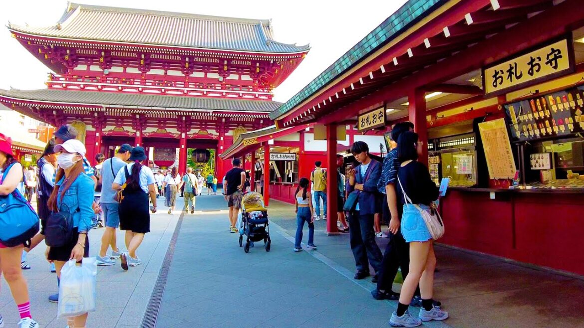 Asakusa in Tokyo 🐶🍻Enjoy Japanese culture♪💖4K ASMR non-stop 1 hour 01 minutes