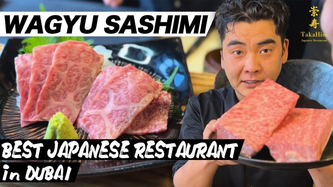 【Wagyu Sashimi】TakaHisa The Best Japanese Restaurant in Dubai