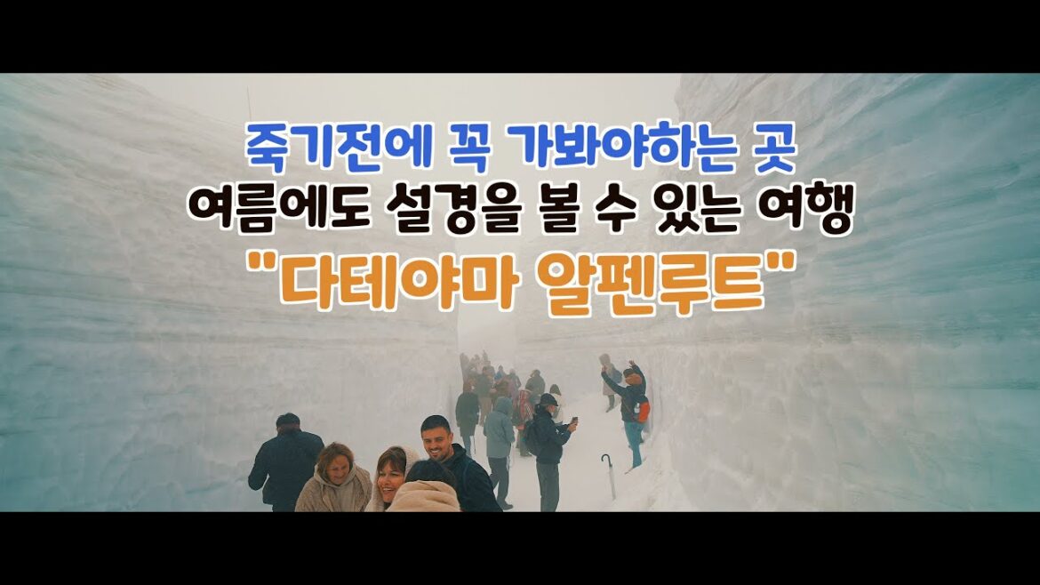 죽기전에 꼭 가봐야하는 곳!! 여름에도 설경을 볼 수 있는 여행  [다테야마 알펜루트]