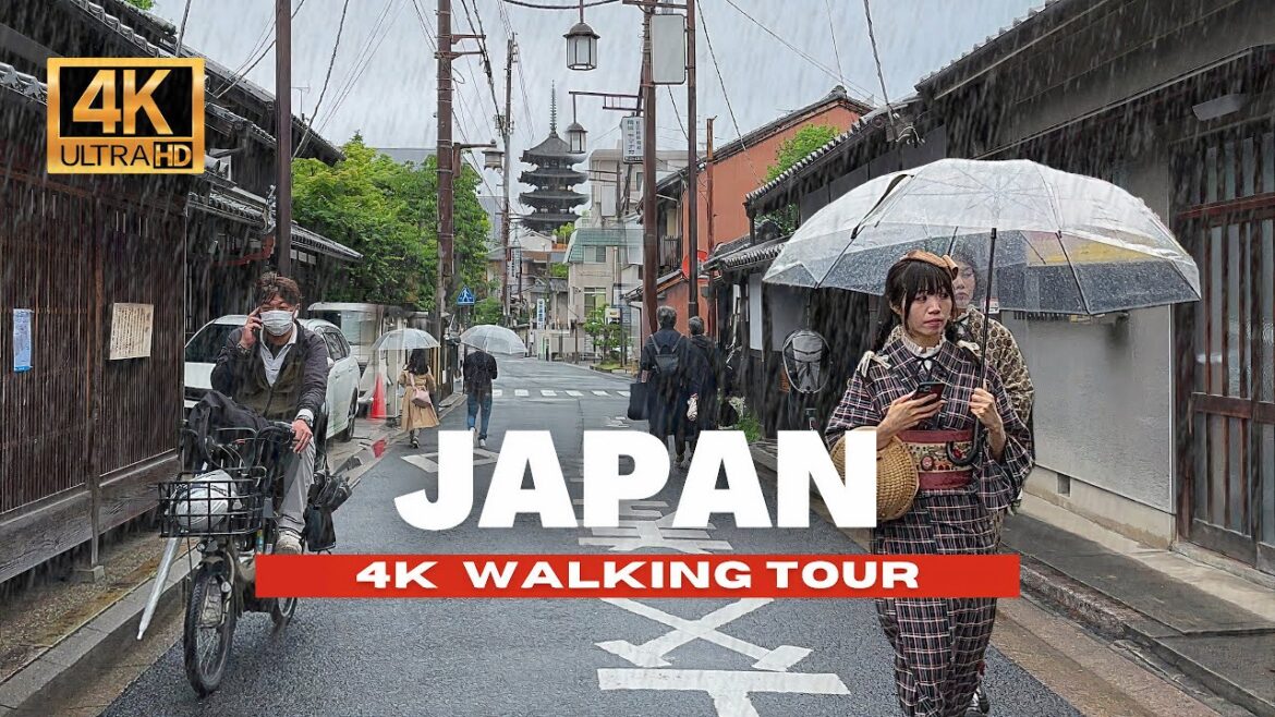 🇯🇵 Japan Relaxing Rain Walk | Streets of Nara, Japan [ 4K HDR - 60fps ]