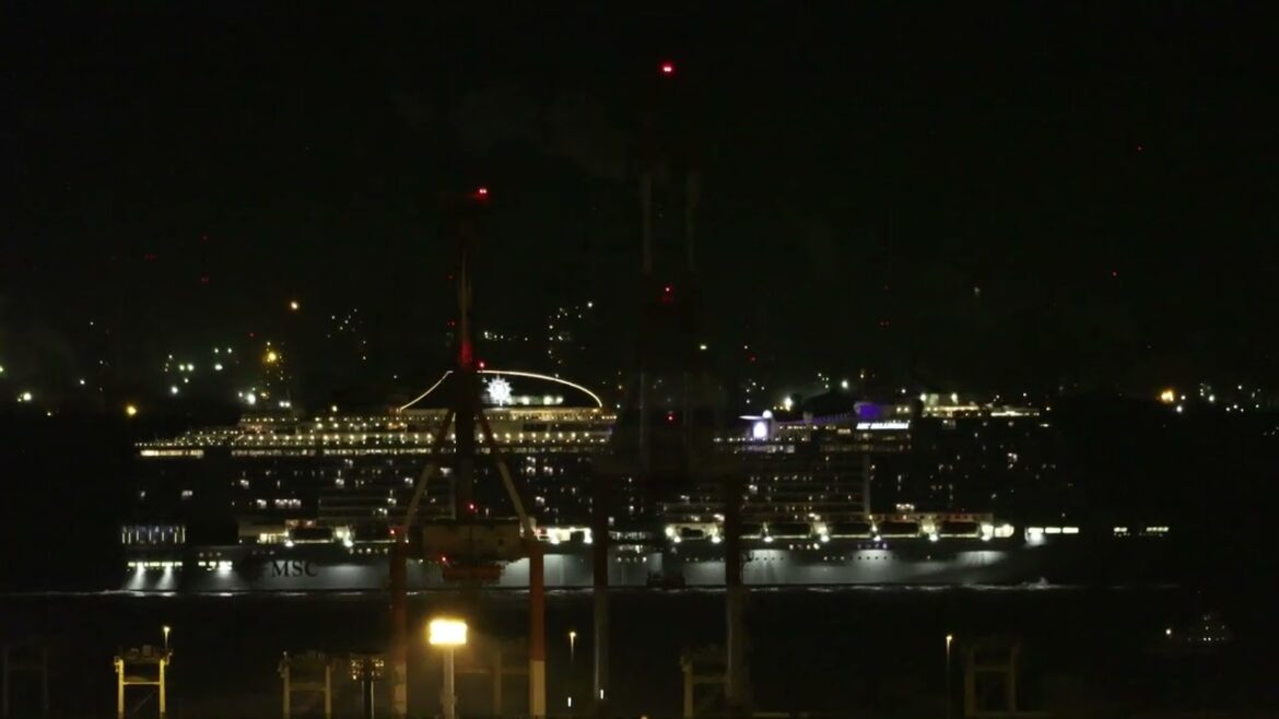 MSCベリッシマ - MSC BELLISSIMA - 　東京湾航行　[4K](2023年5月25日)