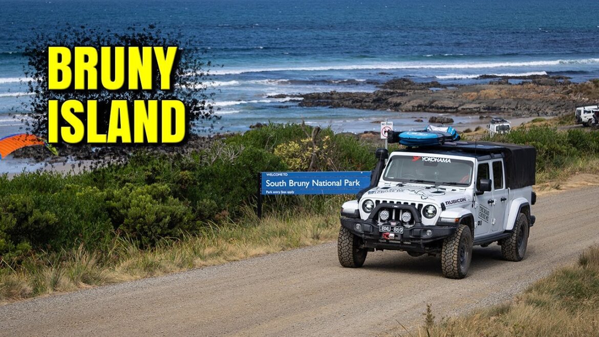 Exploring Bruny Island, Tasmania - Overland Jeep Gladiator around Australia