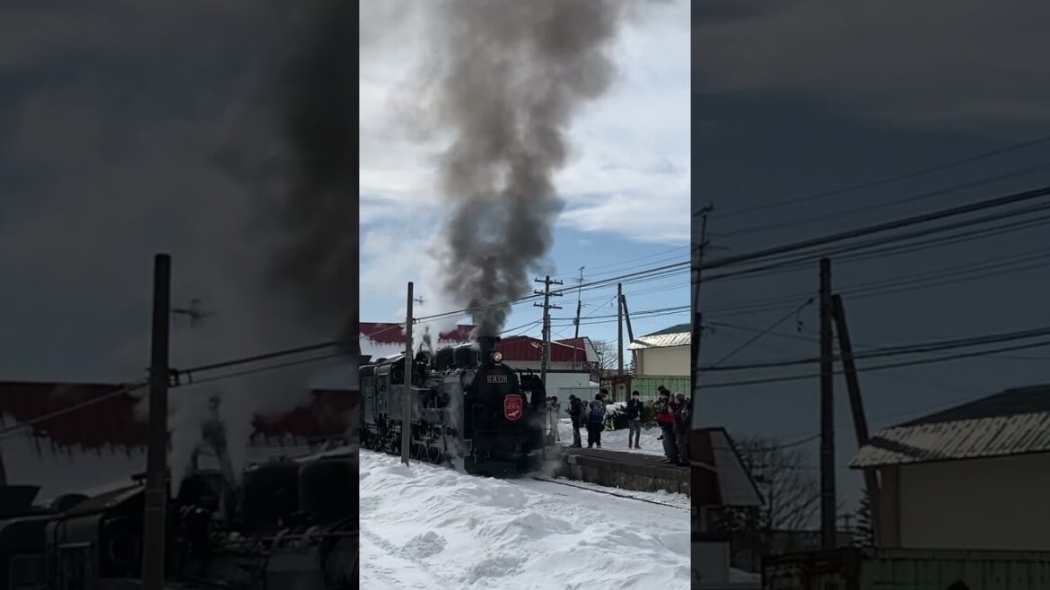 La locomotora invernal de Kushiro 10: Hokkaido #shorts