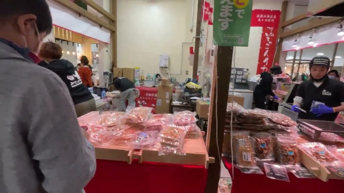 Walk Through Hakodate Morning Market