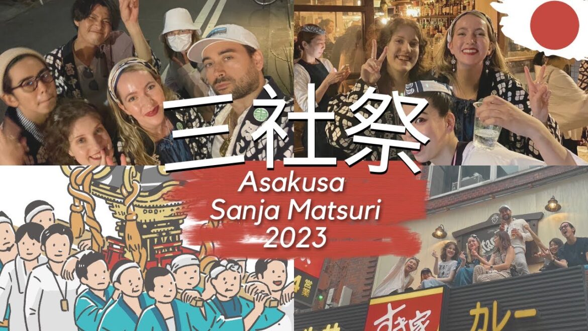 First Time at Sanja Matsuri in Asakusa 🇯🇵 🍡 First Time at Sanja Matsuri in Asakusa 🇯🇵 🍡