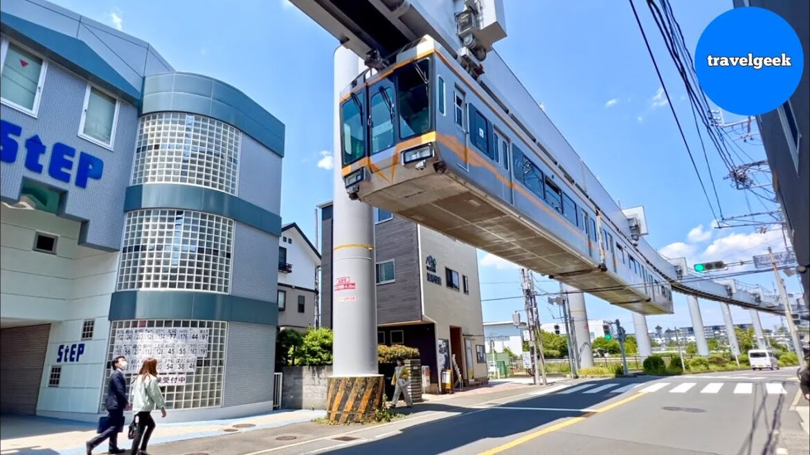 Like a Roller Coaster! Riding Japan's Scary Upside-Down Train | Shonan Monorail