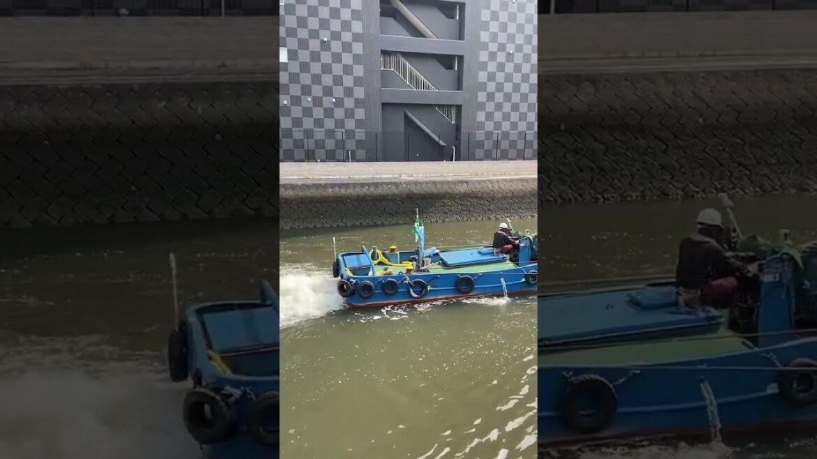 Japan Travel: A Stunning Commercial Boat Sailing Through Hori River 🚢⛩️