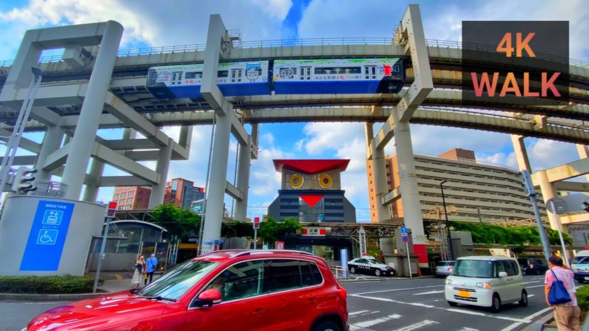 [4K Walk] Chiba station near Tokyo  | Chiba Monorail in Japan | 千葉都市モノレール日本 | Japan Walk TV together