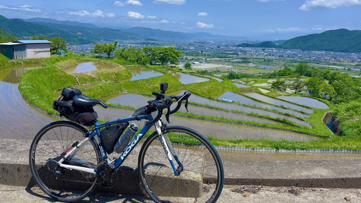 【ロードバイクで】田植えの姨捨、新緑の戸隠を行く