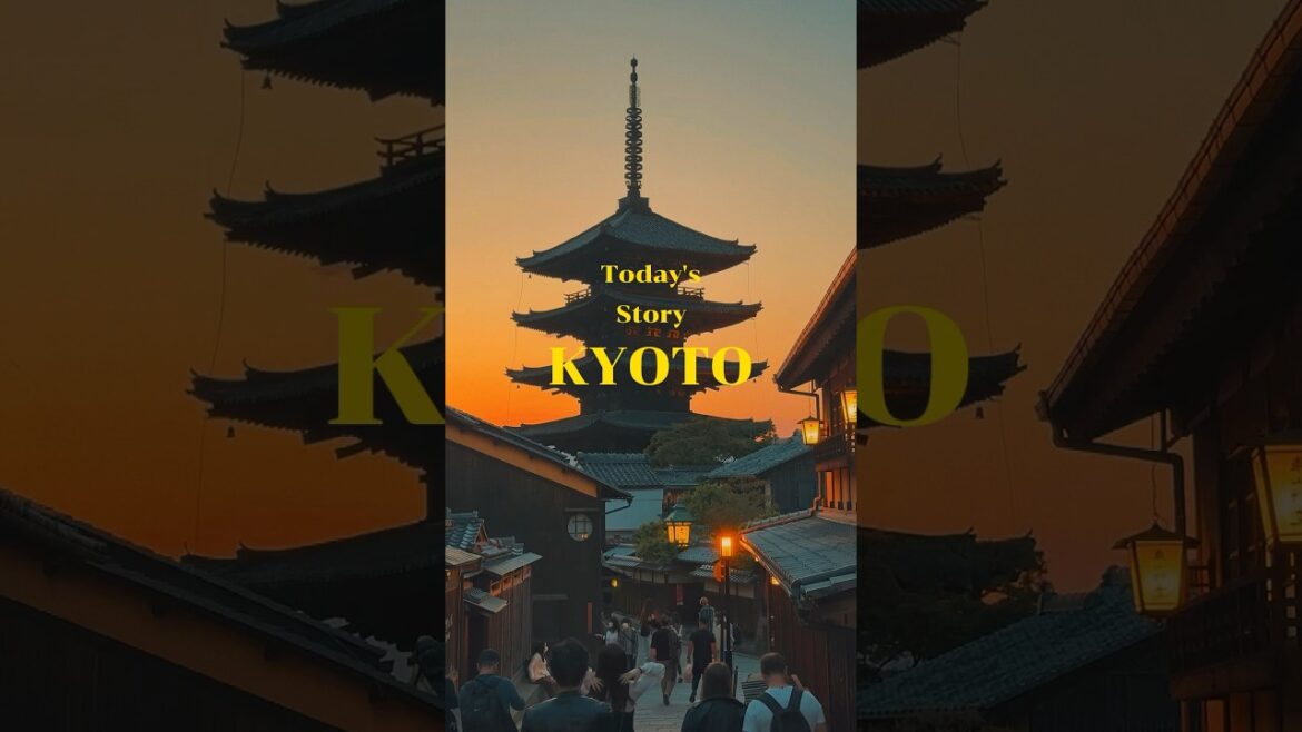 Sunset in Kyoto - Hokan-ji Temple