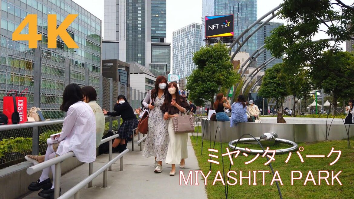 【4k】Tokyo walk-MIYASHITA PARK💖ミヤシタパークを散歩