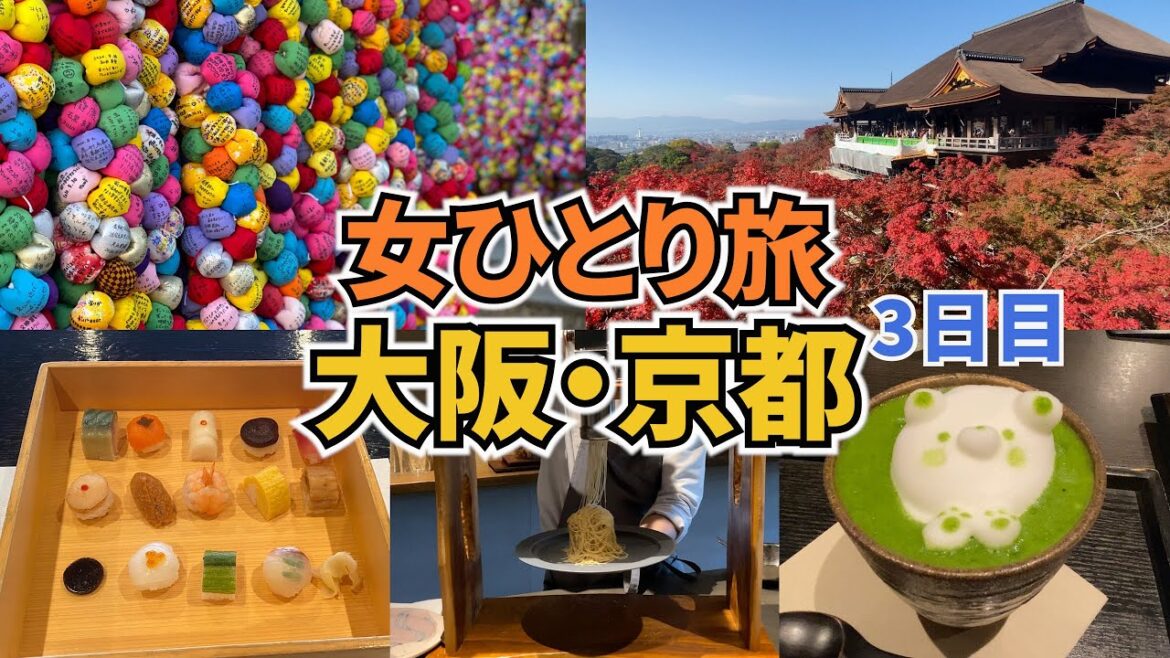【大阪・京都ひとり旅Vlog3日目】アラフォー女のひとり旅/大阪・京都旅行3泊4日/観光・グルメ/Osaka Trip/Kyoto Trip 【大阪・京都ひとり旅Vlog3日目】アラフォー女のひとり旅/大阪・京都旅行3泊4日/観光・グルメ/Osaka Trip/Kyoto Trip