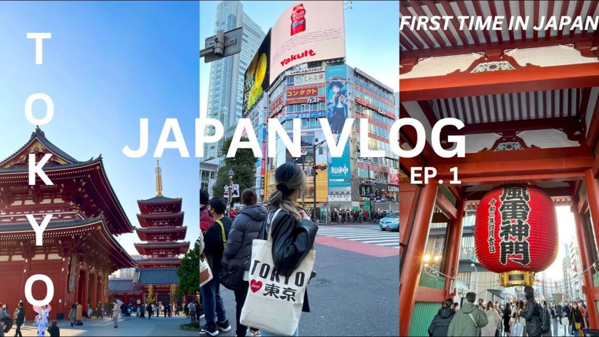 JAPAN TRAVEL VLOG: EXPLORING TOKYO | sensōji temple, cheap sushi & ramen, shibuya city