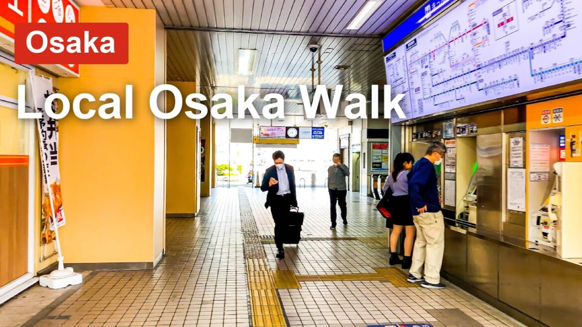 【Osaka 💖】Walk Japan - Osaka Local Station walk Kawachi Kosaka【4K】오사카 โอซาก้า
