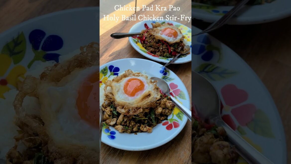 Duck Egg Pad Kra Pao From Mark Weins' restaurant! | กะเพรา | Thailand Street Food 🇹🇭 #shorts