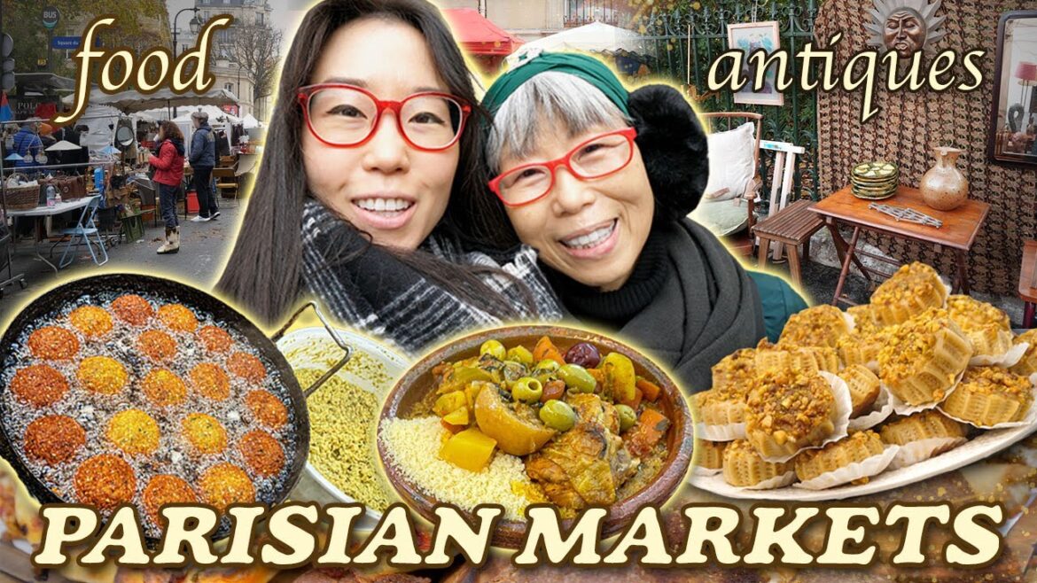 This Market in Paris is Over 400 Years Old! FOOD TOUR & Shopping at a French Flea Market