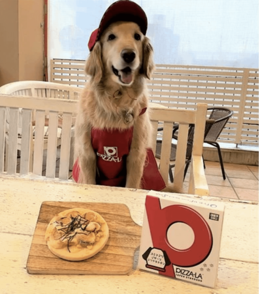 Pizza-La sells pizza made for humans AND dogs