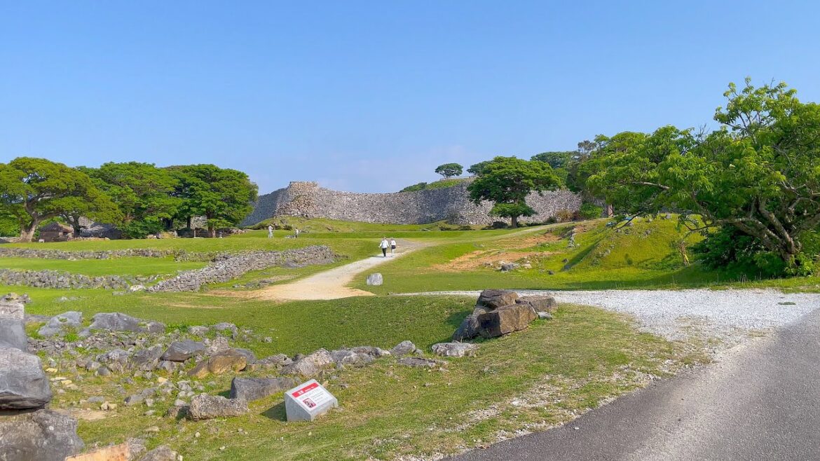 Okinawa Walk - Nakijin Castle Ruins - 4K HDR