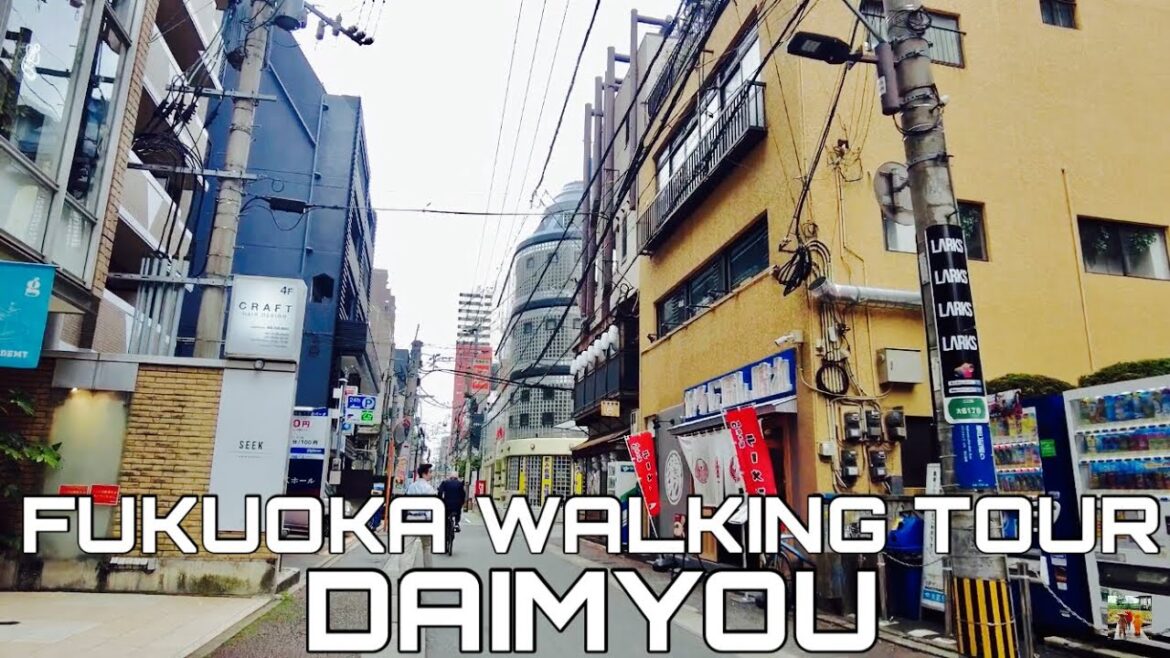 【🇯🇵4K】福岡天神散歩　～大名の東養巴町通りから大名中央通り～　【Fukuoka in Japan】