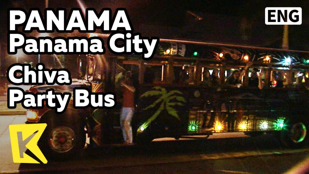 【K】Panama Travel-Panama City[파나마 여행-파나마시티]달리는 클럽, 치바 파티 버스/Chiva Party Bus/Club/Music/Night/Dance