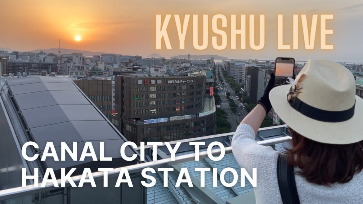 Canal City to Hakata Station / キャナルシティから博多駅まで サンセットウォーク Canal City to Hakata Station / キャナルシティから博多駅まで サンセットウォーク