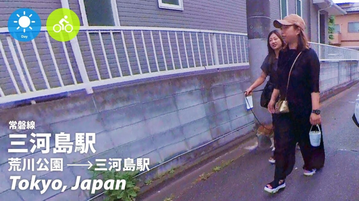 ⁴ᴷ Tokyo: Mikawashima Station (三河島駅) - Japan Cycling Tour (May, 2023)