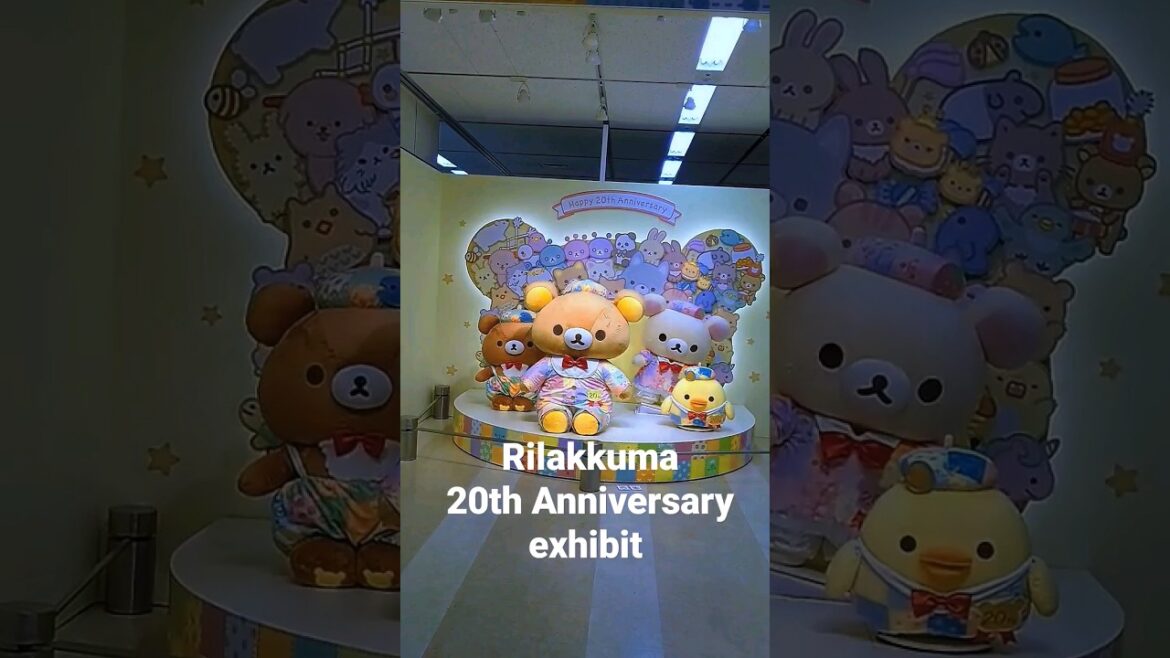 #shorts #rilakkuma 20th Anniversary Exhibit #japan #japantravel #tokyo #japanvlog #tokyotravel #cute