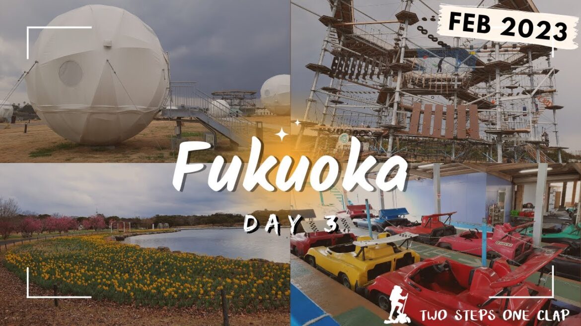 [字幕]福岡旅遊Feb 2023| Day3| 海之中道海濱公園~光與風廣場~海龍騎~卡丁車~滾輪溜滑梯~梅花~牛本太陣